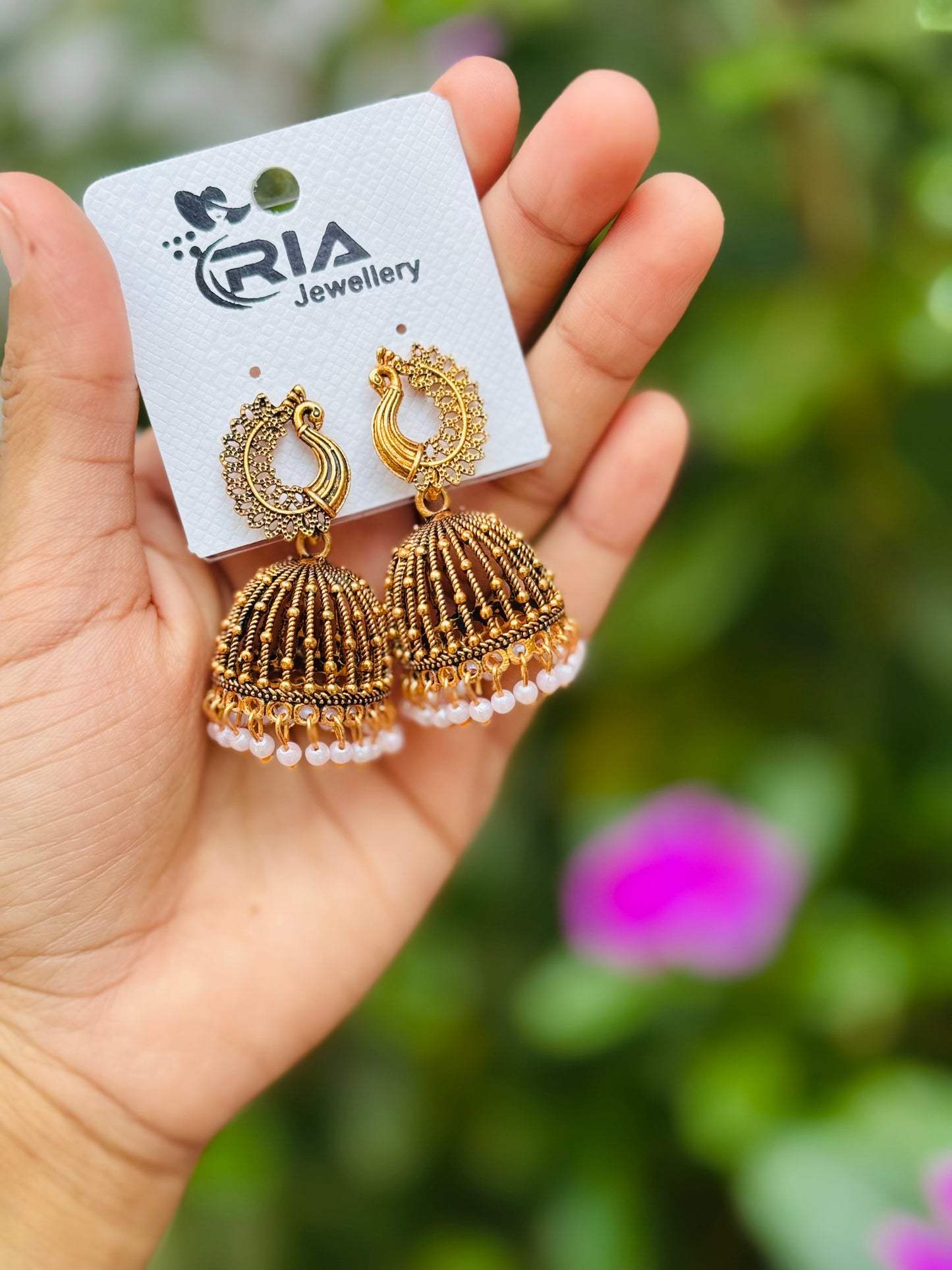 Peacock jhumka