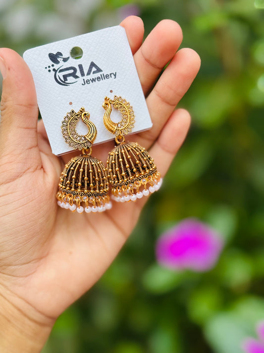 Peacock jhumka