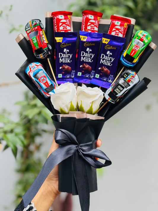 Pullup car bouquet