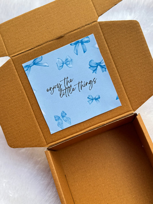 Add sticker inside the box