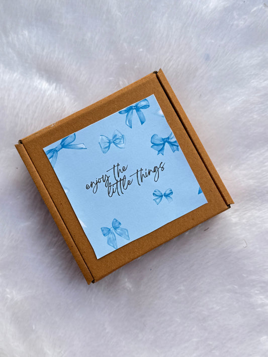 Add sticker outside the box