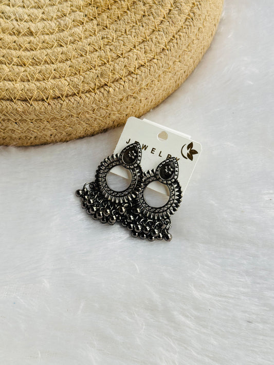Oxidised earring