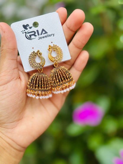 Peacock jhumka