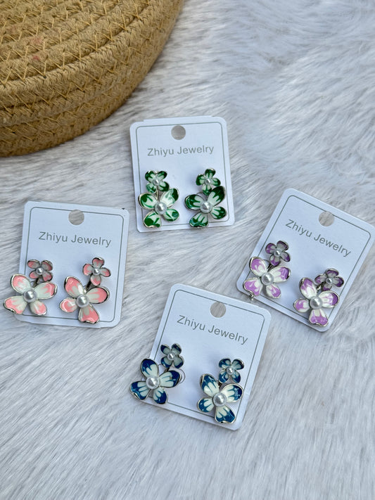 Duo Bloom Studs