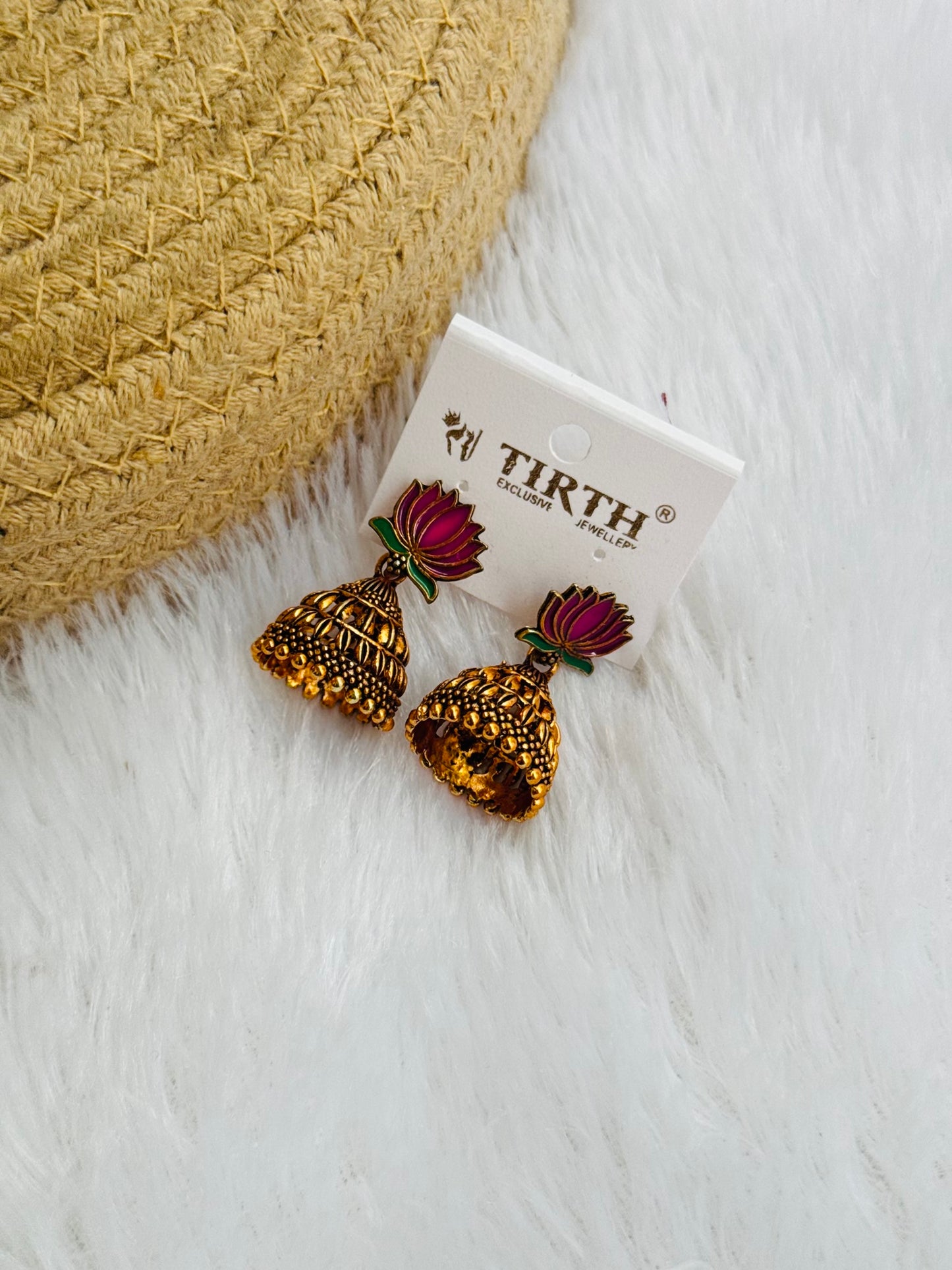 Lotus jhumka