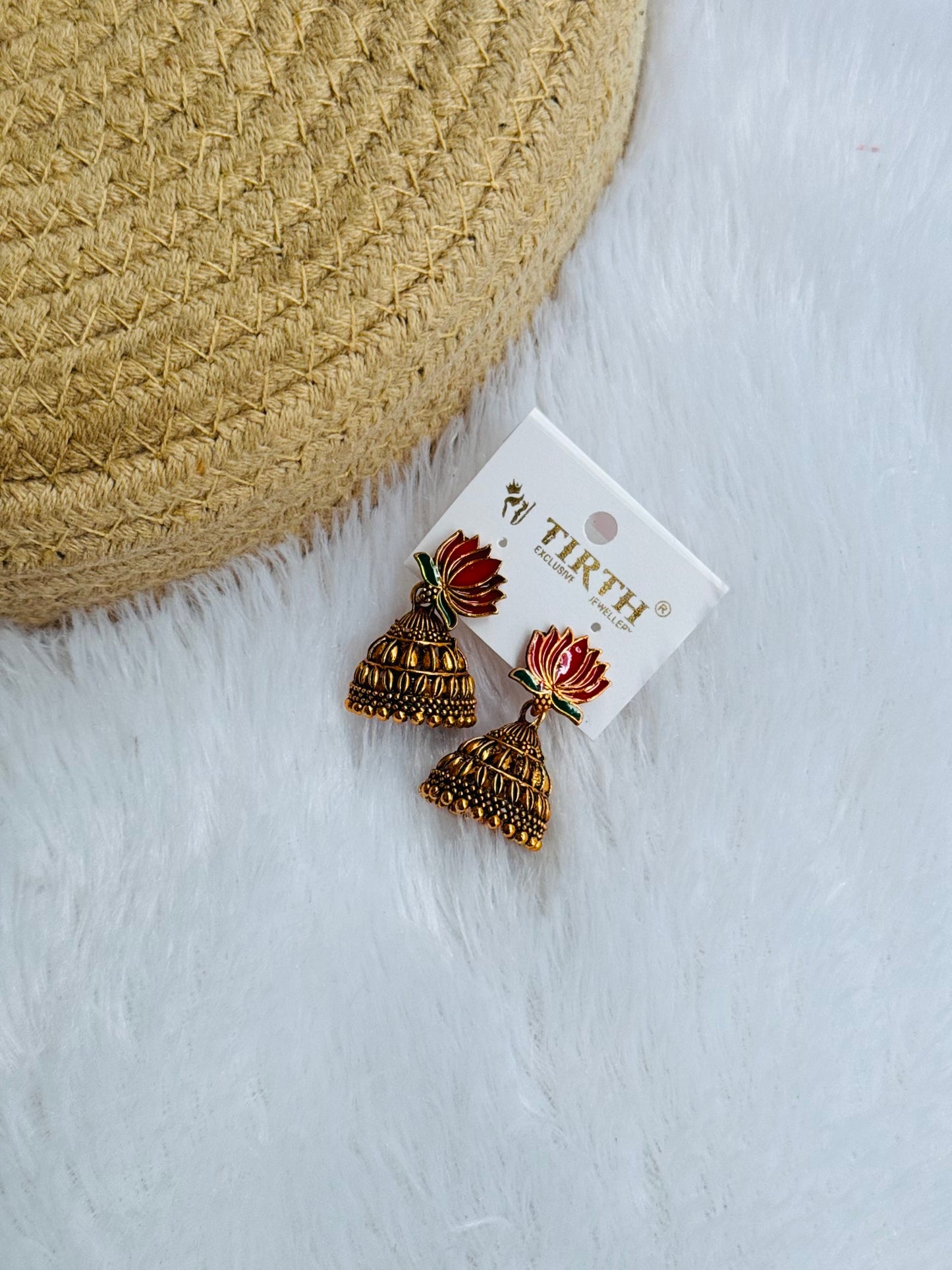Lotus jhumka