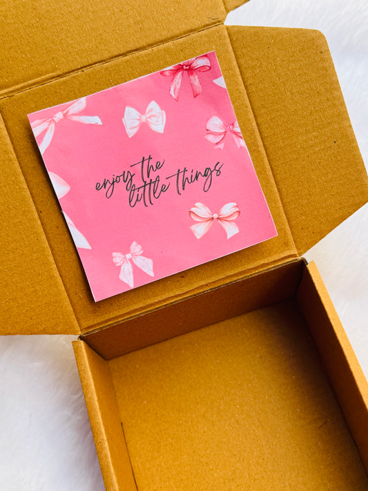 Add sticker inside the box