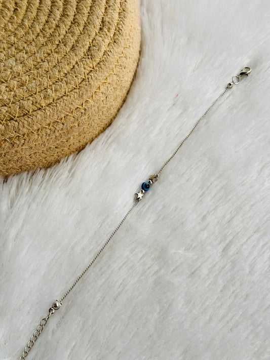 Evil eye anklet